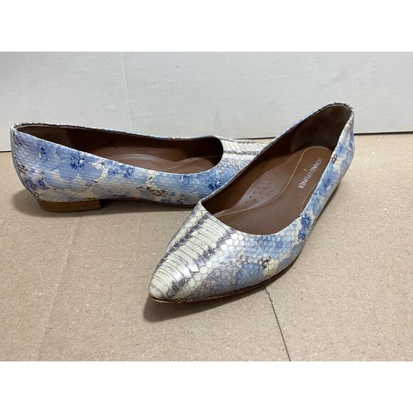 Donald J pliner Adore Gray Python Studded Flats size 8 M Great condition!! - Picture 3 of 10